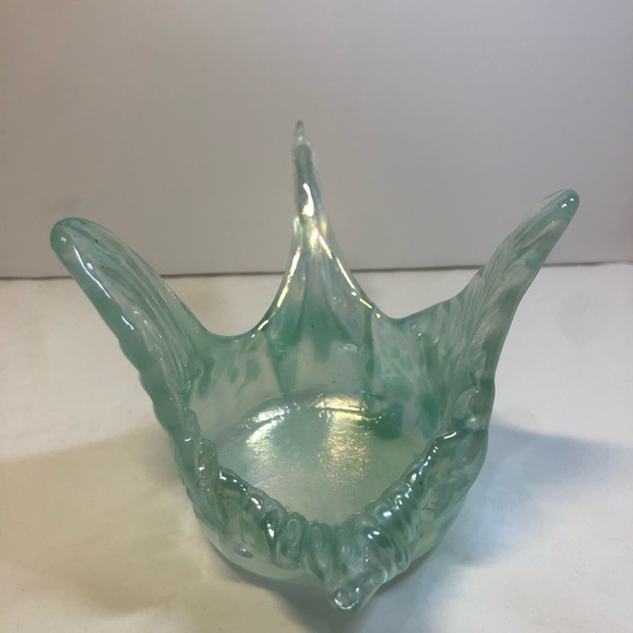 Murano Sea-Green Glass Bird Sculpture Hand Blown - Picture 3 of 9